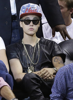 Just Beiber at the Heat Game
